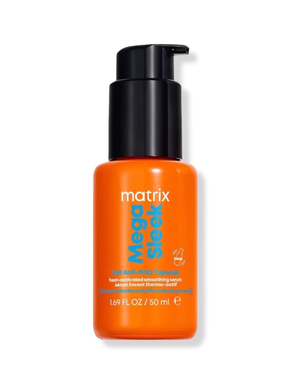 Matrix Mega Sleek 96H Anti-Frizz Topcoat Heat-Activated Smoothing Serum
